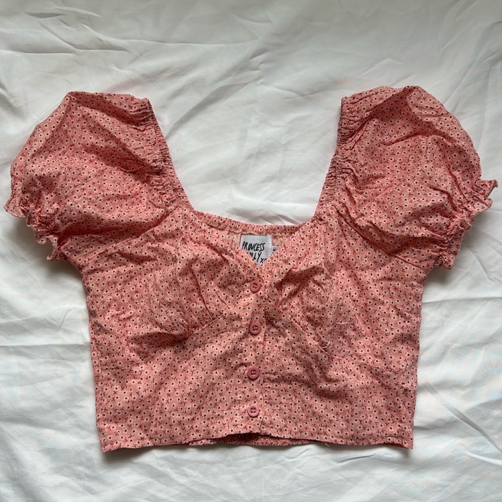 Princess Polly Size 0 Puff Sleeve top